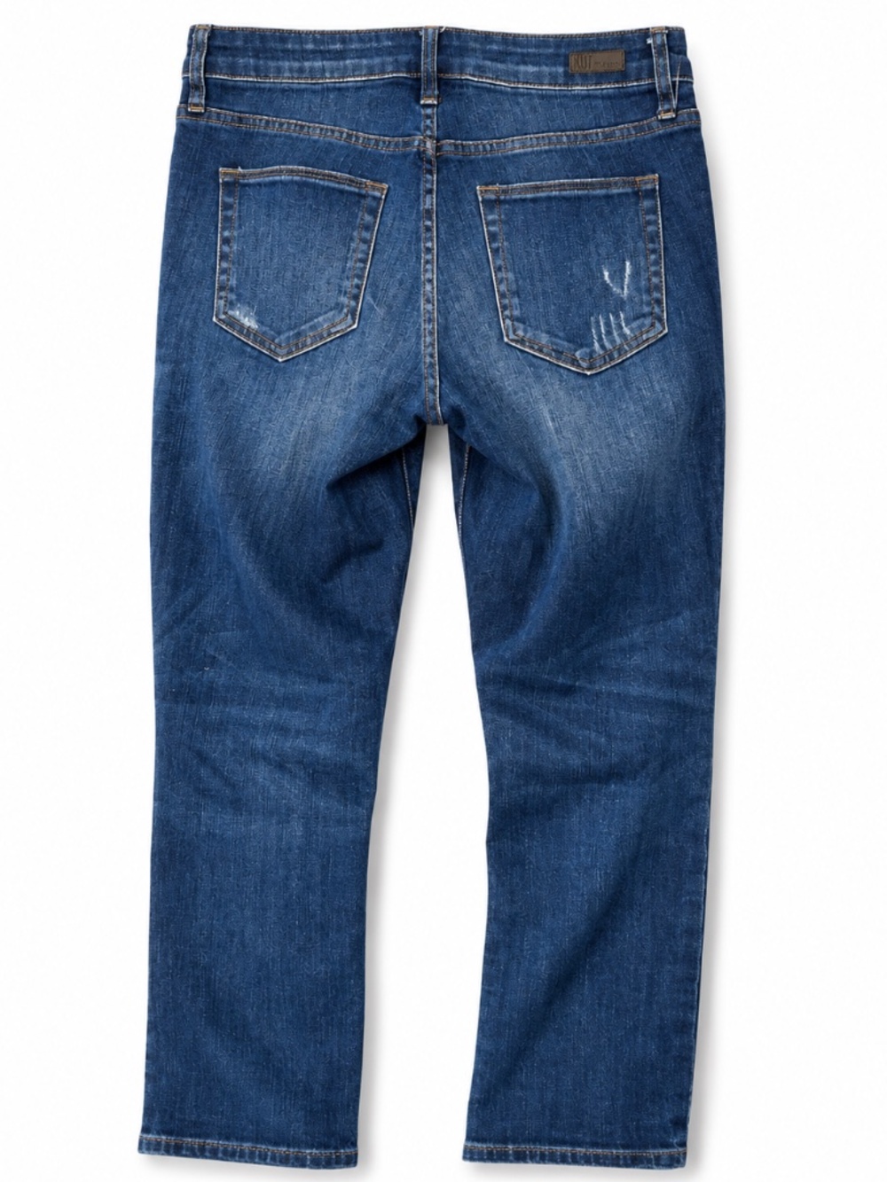 KUT FROM THE KLOTH Reese Mid Rise Ankle Straight Jeans Dark Wash EUC size 4 - Picture 5 of 8